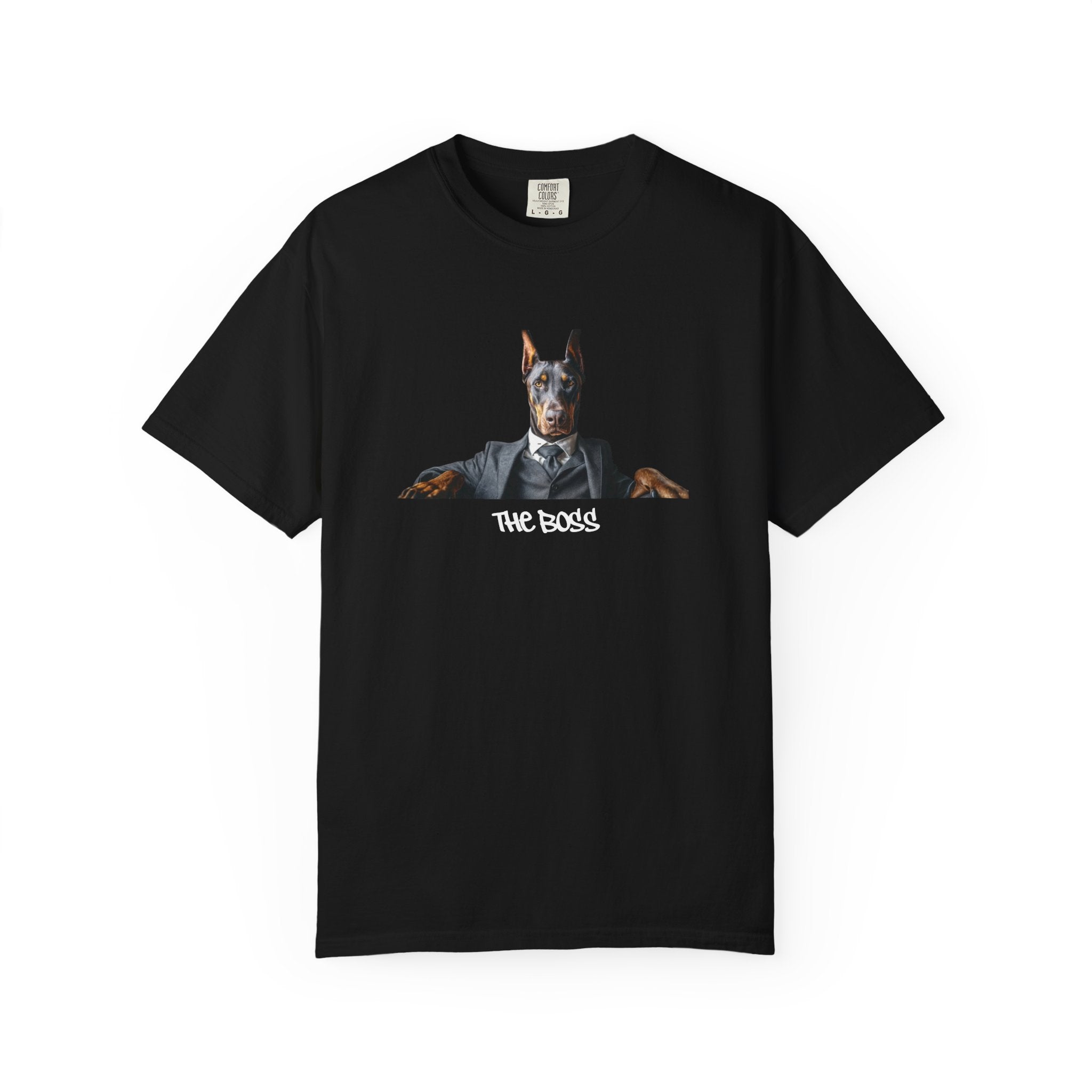 The Boss Doberman Graphic Design Streetwear Trendy Tee