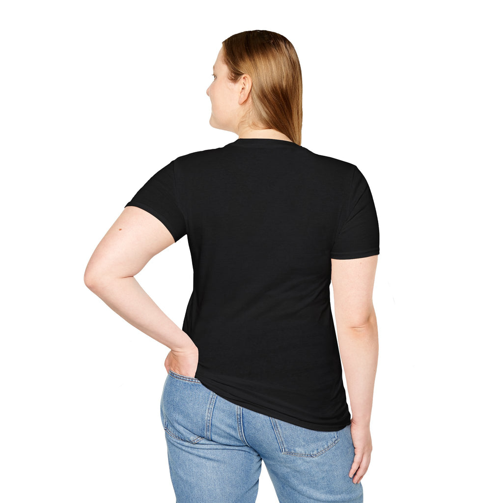 80s vibes trendy black T-shirt