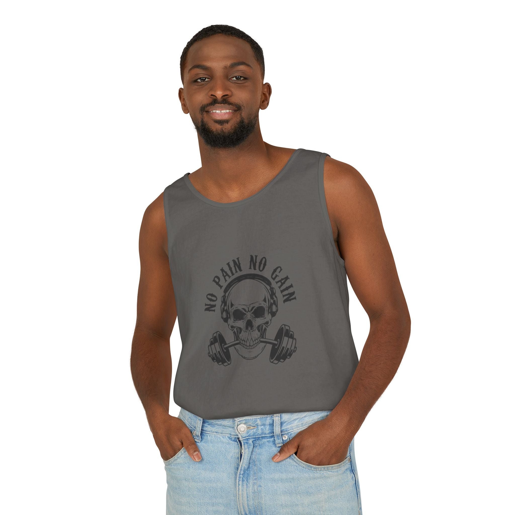 No Pain No Gain Men's tank top for gym, sports, outdoors