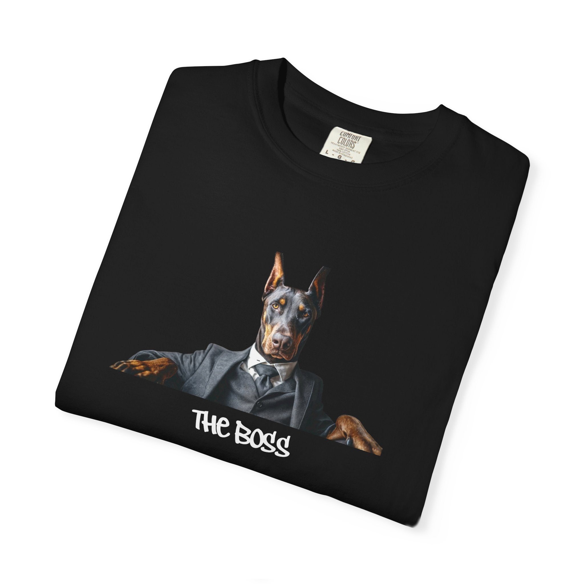 The Boss Doberman Graphic Design Streetwear Trendy Tee
